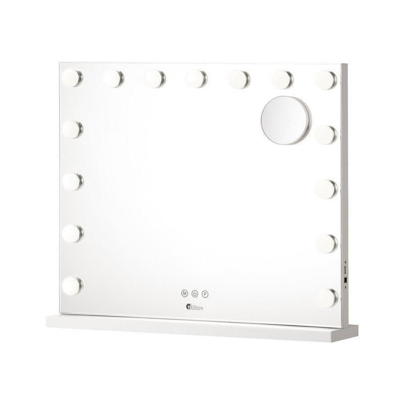 Load image into Gallery viewer, Oikiture Hollywood Makeup Mirror 15 Bulbs LED Light Wall Vanity Mirrors White
