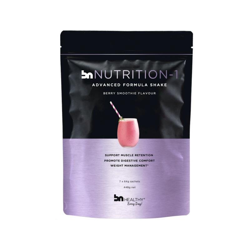 Load image into Gallery viewer, BN Nutrition-1 Advanced Formula Shake 64g Berry Smoothie Flavour
