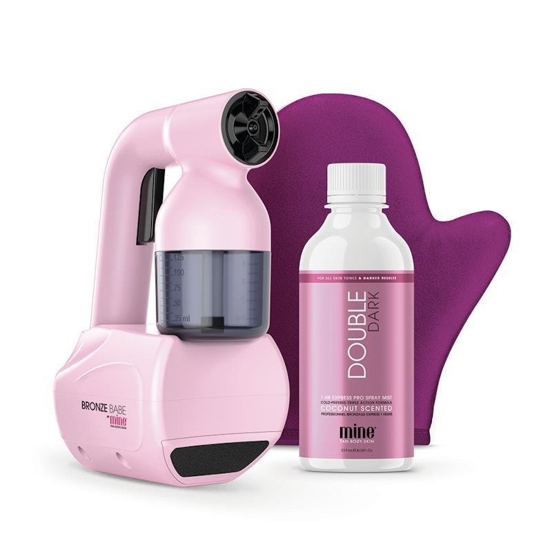 Load image into Gallery viewer, MineTan Bronze Babe Home Spray Tan Kit Pink

