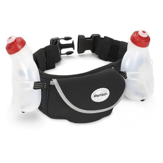 Perfect Fitness Dual Hydration Belt Waist Bag For Running/Walking 1pc