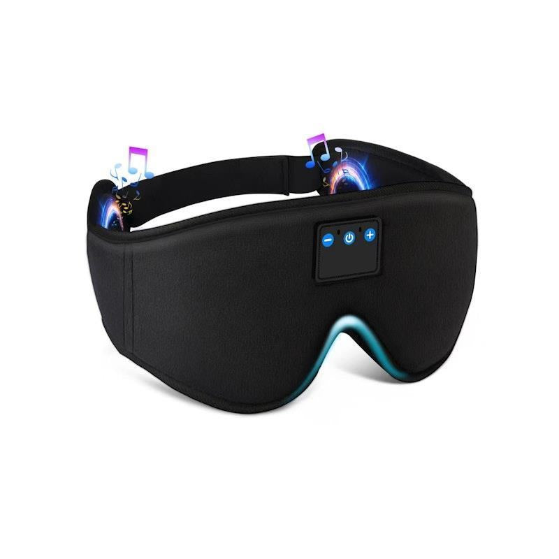 Load image into Gallery viewer, Laser Sleep Mask with Bluetooth Headphones Black
