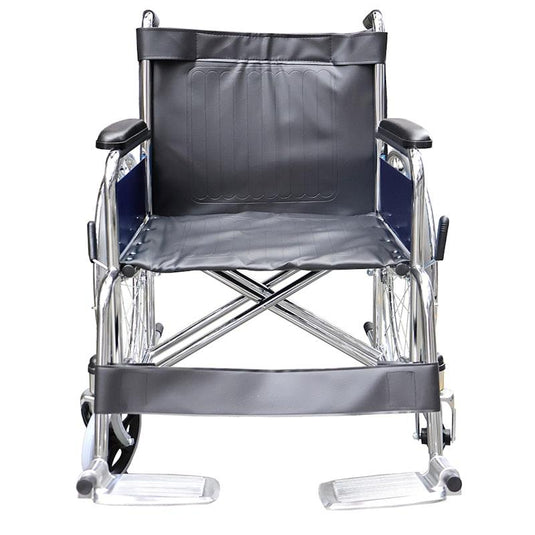 Livingstone Wheelchair Heavy Duty Chrome Finish Seat Width 51cm Each
