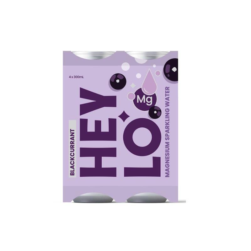 Load image into Gallery viewer, Heylo Magnesium Sparkling Water - Focus - Blackcurrant 4x300ml

