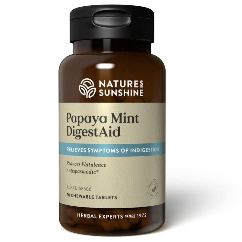 Load image into Gallery viewer, Nature's Sunshine Papaya Mint DigestAid 70 Tablets
