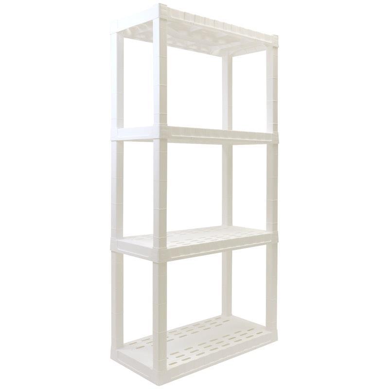 Load image into Gallery viewer, Oskar 4-Tier Storage Shelf, Heavy Duty, holds 180kg White
