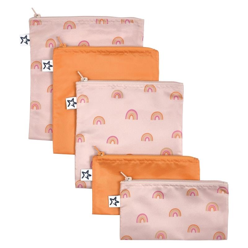 Load image into Gallery viewer, Tiny Twinkle Snack Bag 5 Pack Boho Rainbow
