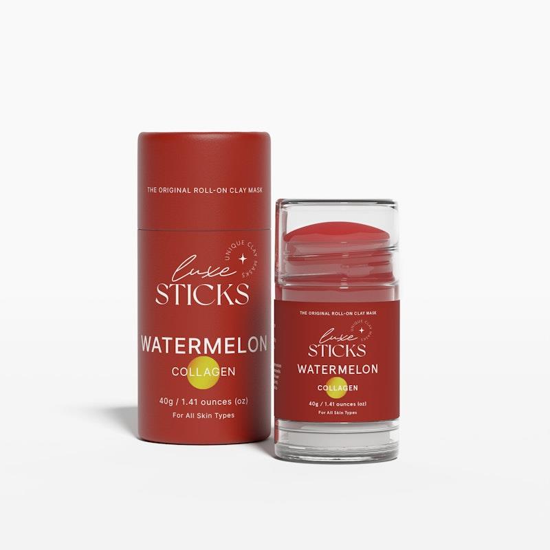 Load image into Gallery viewer, LuxeSticks Collagen/Watermelon Clay Stick 40g
