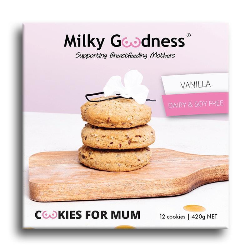 Load image into Gallery viewer, Milky Goodness Vanilla Lactation Cookies (Dairy &amp; Soy Free) 12Pack
