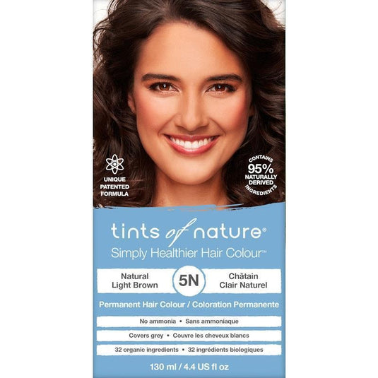 Tints of Nature 5N Natural Light Brown Permanent Hair Dye 130ml