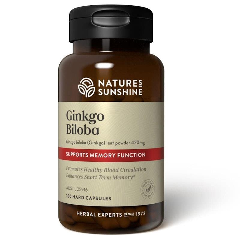 Load image into Gallery viewer, Nature's Sunshine Ginkgo Biloba 100Capsules
