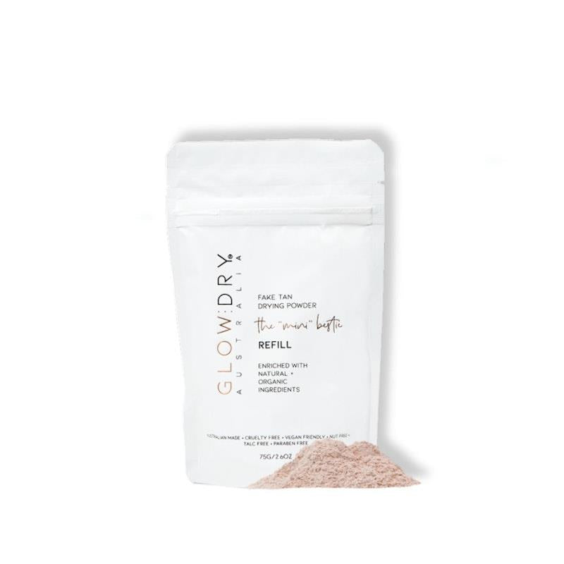 Load image into Gallery viewer, GlowDry Fake Tan Drying Powder MINI eco-REFILL 75g
