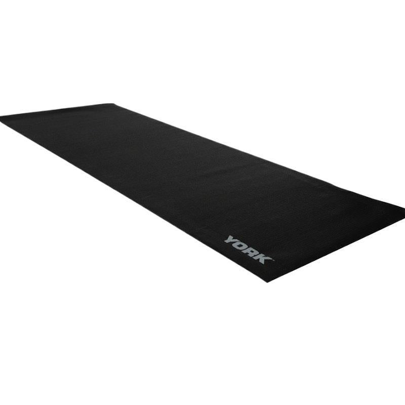 Load image into Gallery viewer, York PVC Yoga Mat with Carrying Strap (Black) One Size
