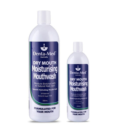 Denta-Med Moisturising Mouthwash 250mL & 500mL Bottles Bundle