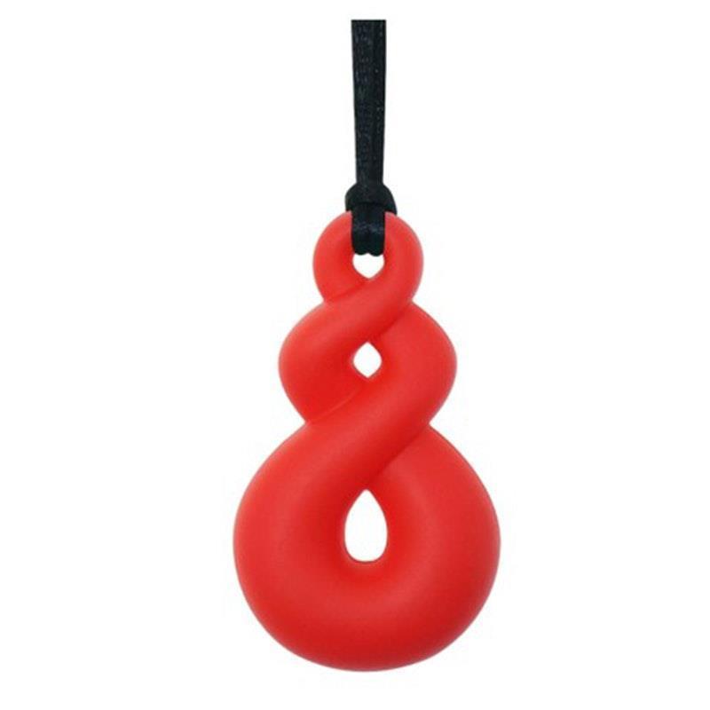 Load image into Gallery viewer, Sensory Safari Sensory Necklace Twisted Red
