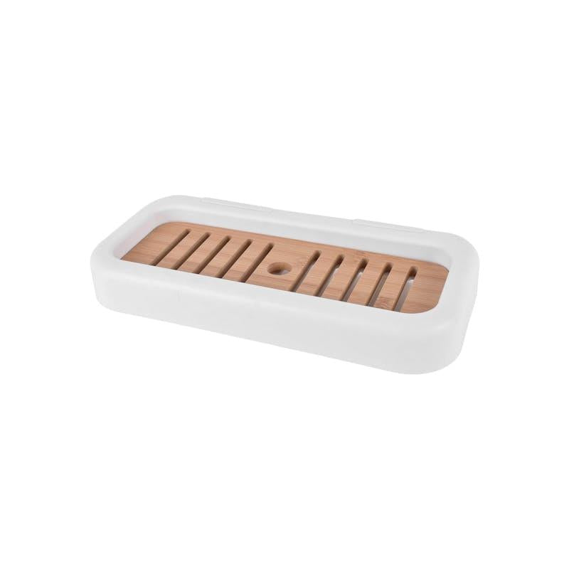 Load image into Gallery viewer, Clevinger Bamboo Rack Shower Wall Caddy 1Piece
