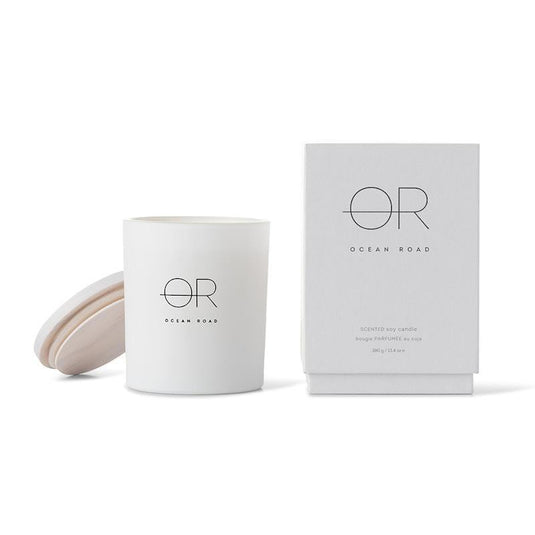 Ocean Road White Home Soy Candle 380g