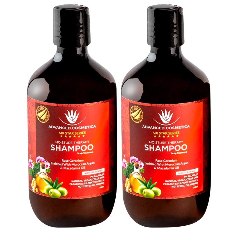 Load image into Gallery viewer, Advanced Cosmetica Six Star Series Moisture Therapy Shampoo x2 Bundle
