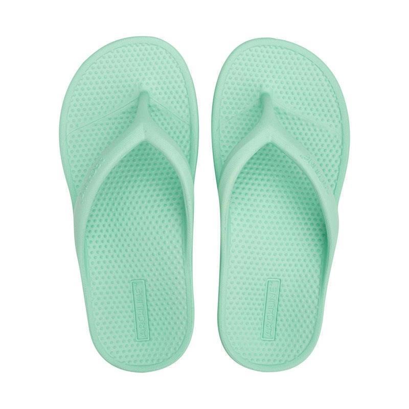 Load image into Gallery viewer, Archline Orthotic Foam Thongs Arch Support Flip Flops Orthopedic Rebound - Mint Green Euro Size 37
