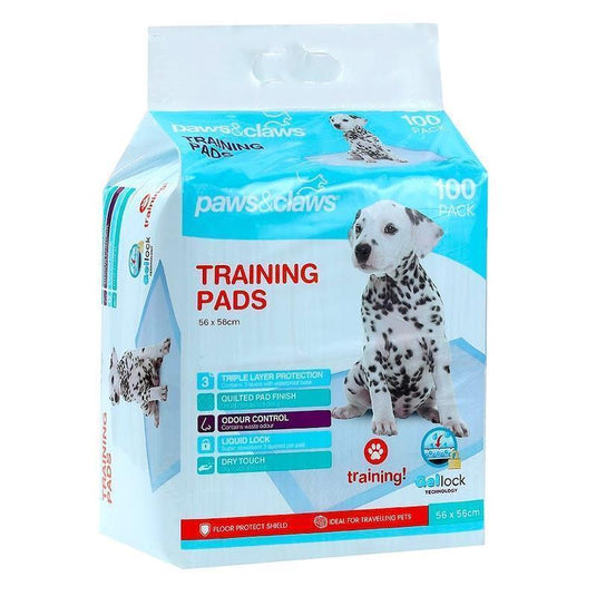 Paws & Claws Antibacterial Training Pads 100pc 100pc