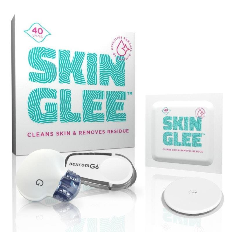 Load image into Gallery viewer, Not Just a Patch Skin Glee Skin Cleansing Wipe Pre-CGM Application 40Pack

