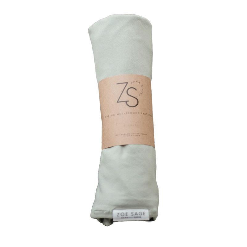 Load image into Gallery viewer, Zoe Sage Organic Stretchy Swaddle Sage Green 1pc
