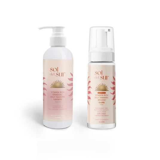 Sol del Sur Self Tan Glow Duo - Dark Clear Bundle
