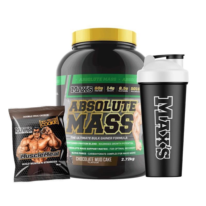Load image into Gallery viewer, MAX'S Absolute MASS Bundle 2.72kg - Choc Fudge Sundae Bundle
