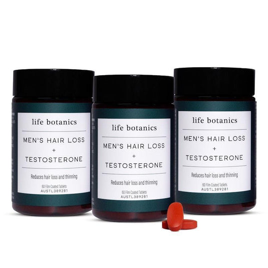 Life Botanics Men's Hair Loss + Testosterone 3x60 Pack