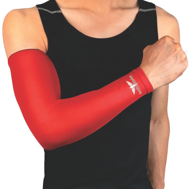 Load image into Gallery viewer, BodyAssist Compression Arm Sleeve Red SMALL (2 PACK) Bundle
