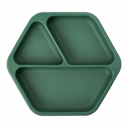 Tiny Twinkle Silicone Suction Plate Olive Green