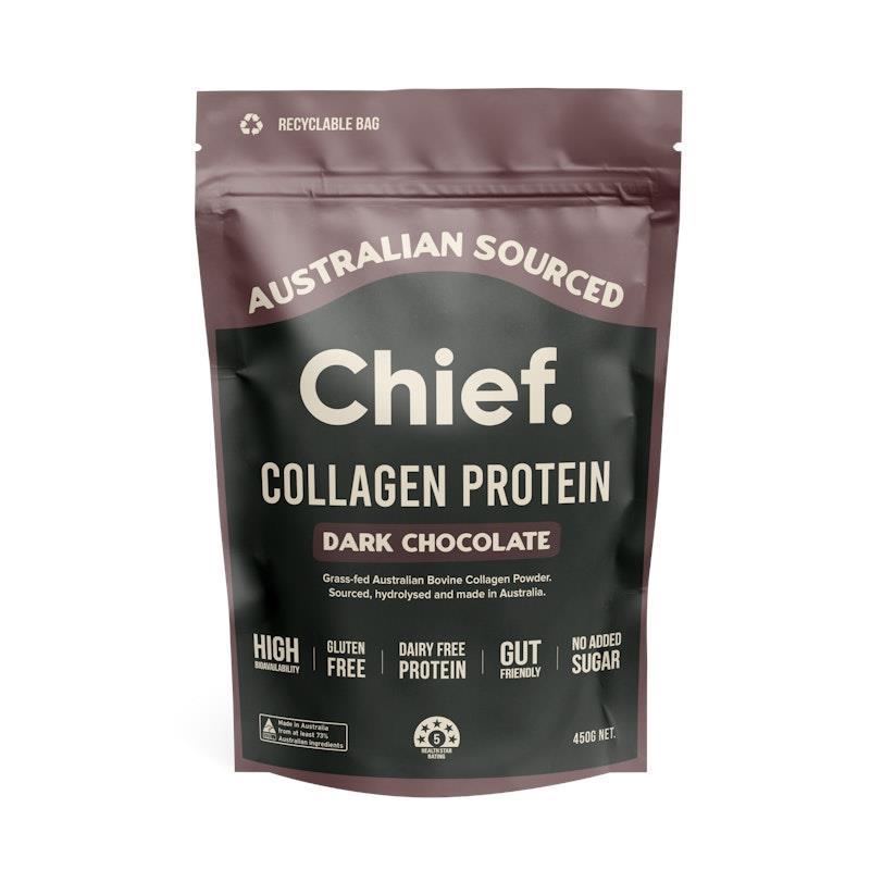 Load image into Gallery viewer, Chief Collagen Protein Powder (30 serves) Dark Chocolate

