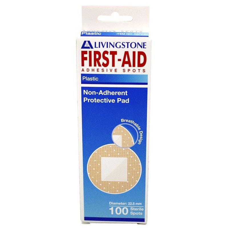 Load image into Gallery viewer, Livingstone Adhesive Round Spot Plaster with Pad 22.5 mm 100 Pieces/Box
