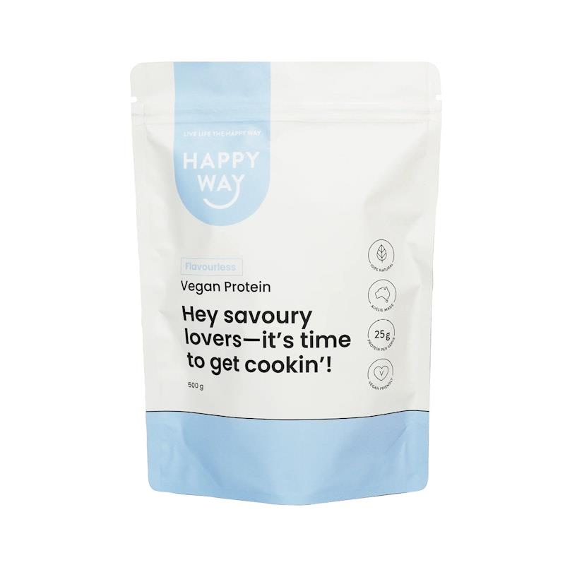 Load image into Gallery viewer, Happy Way Flavourless Vegan Protein Powder 500g
