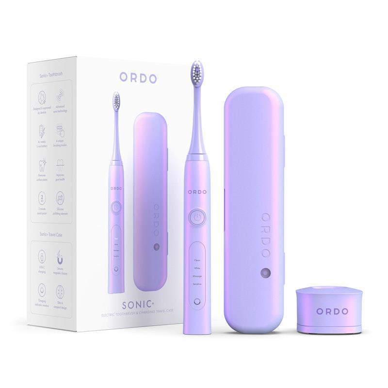 Load image into Gallery viewer, ORDO Sonic+ Toothbrush &amp; Charging Travel Case Pearl Violet
