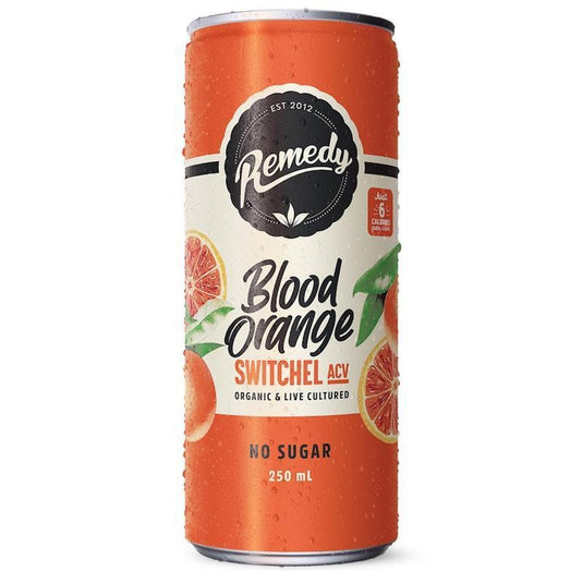 Remedy Switchel ACV Blood Orange 250ml Can x 24
