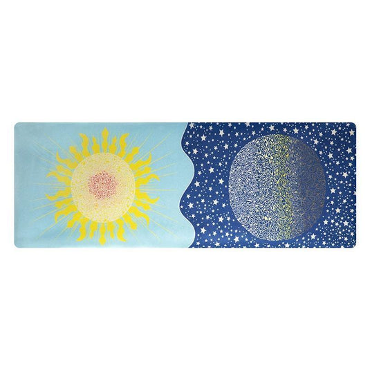 Centra Yoga Mat Foldable Non-Slip Exercise Fitness Lightweight 1mm Blue 185X68cm 1pc