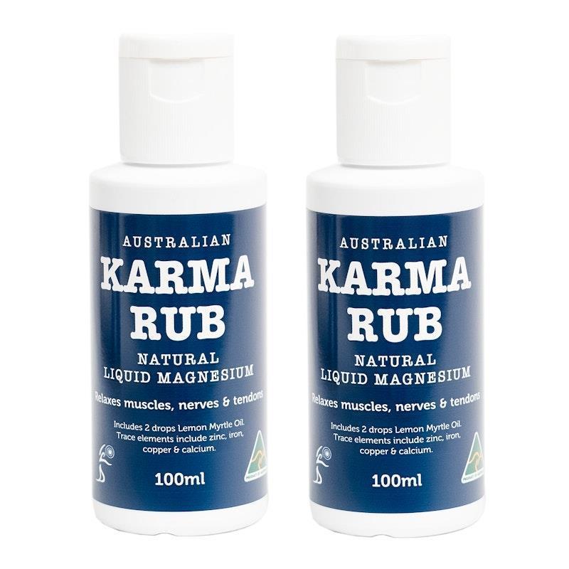 Load image into Gallery viewer, Karma Rub Natural Liquid Magnesium 100ml 2 Pack

