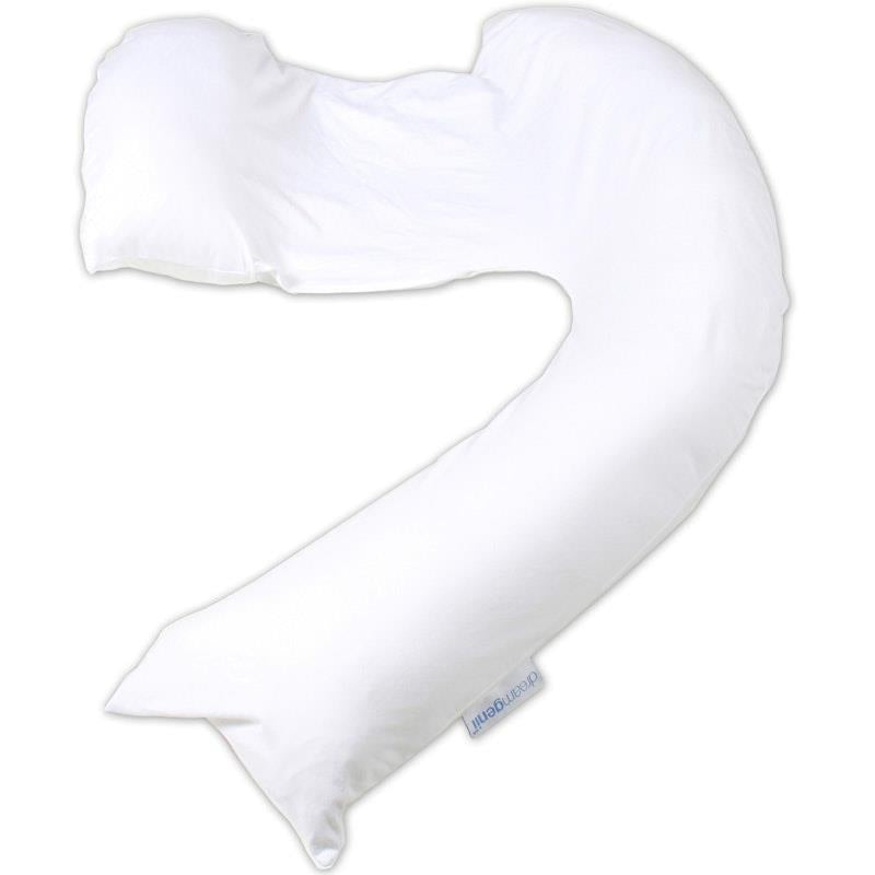 Load image into Gallery viewer, Dreamgenii Dreamgenii Pregnancy Pillow Cotton Jersey White
