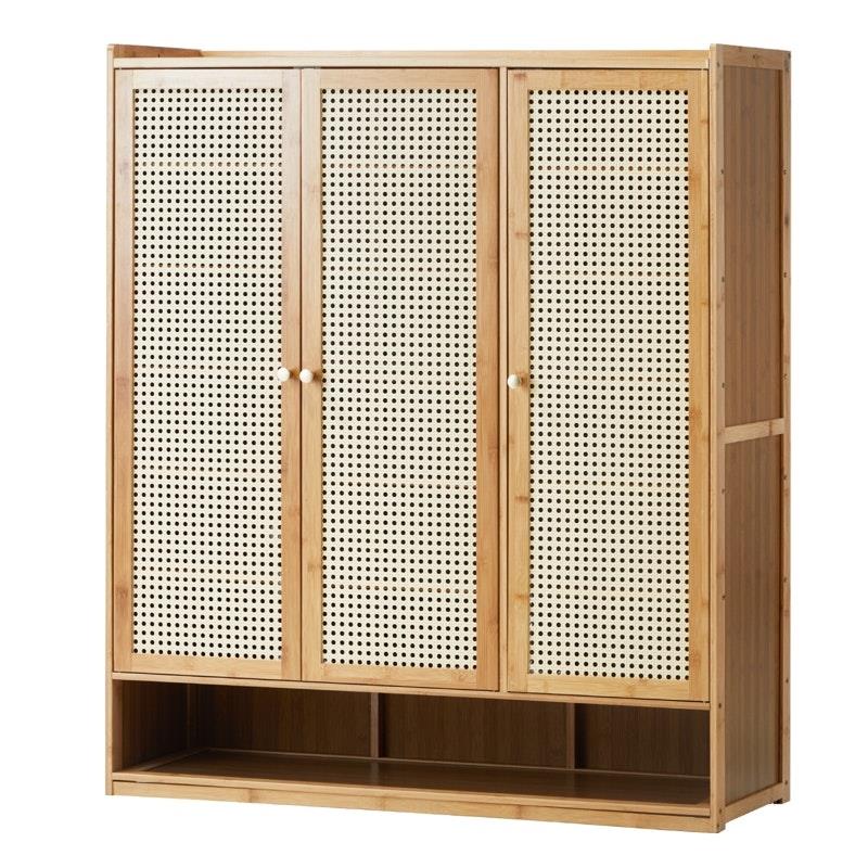 Load image into Gallery viewer, Oikiture Shoe Storage Cabinet Shoes Rack Organiser 7 Tier Shelf Rattan Brown
