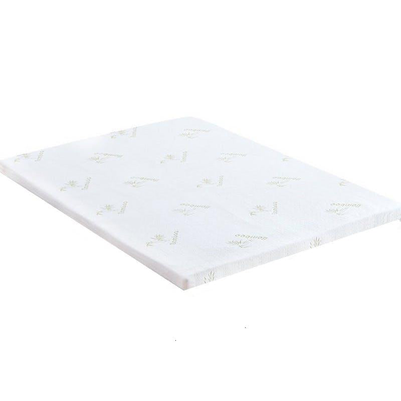 Load image into Gallery viewer, Clevinger 4cm Memory Foam Mattress Topper with Bamboo Cover - Queen 1pc
