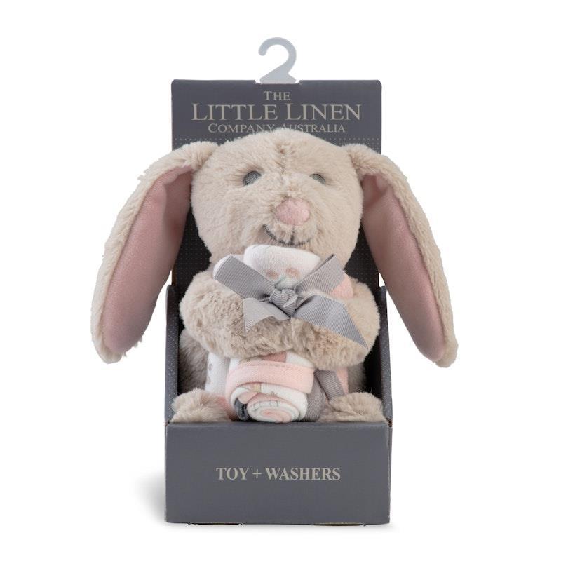 Load image into Gallery viewer, The Little Linen Company Plush Toy &amp; Washers Harvest Bunny
