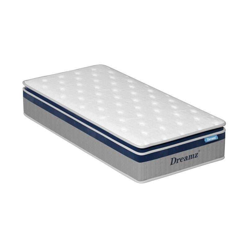 Load image into Gallery viewer, DreamZ Spring Mattress Pillow Top 7 Zone Pocket Spring  Memory Foam 32CM Single
