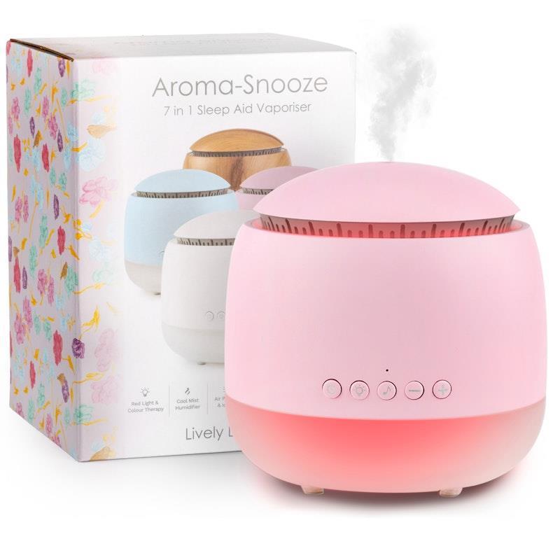 Load image into Gallery viewer, Lively Living Aroma-Snooze 7 in 1 Sleep Aid Humidifier Pink
