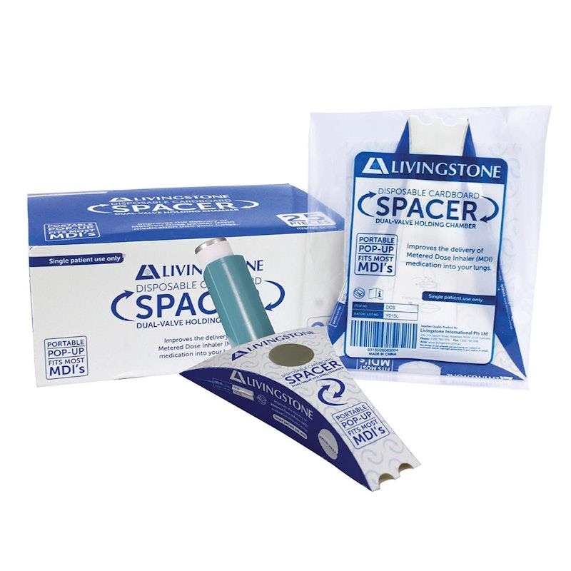 Load image into Gallery viewer, Livingstone Disposable Biodegradable Cardboard Asthma Spacer 25Pack
