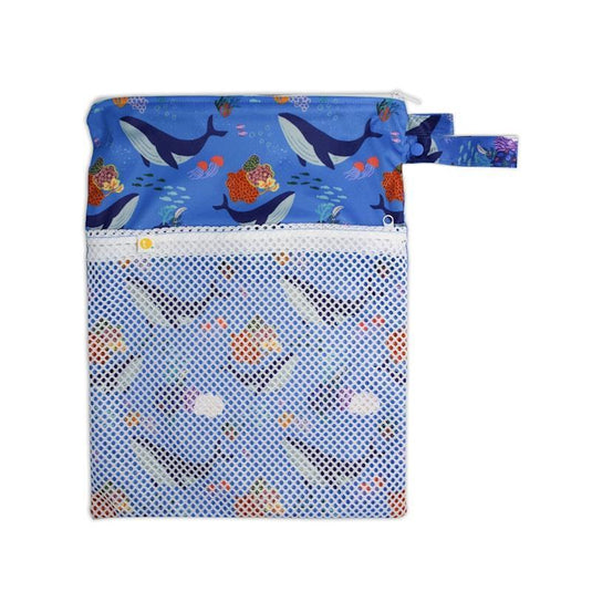 tyoub x Suki McMaster Big Wet Bag – Whales One Size