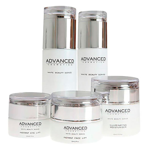 Advanced Cosmetica White Beauty Series Natural Illuminating & Anti Ageing 5 Product Gift Set