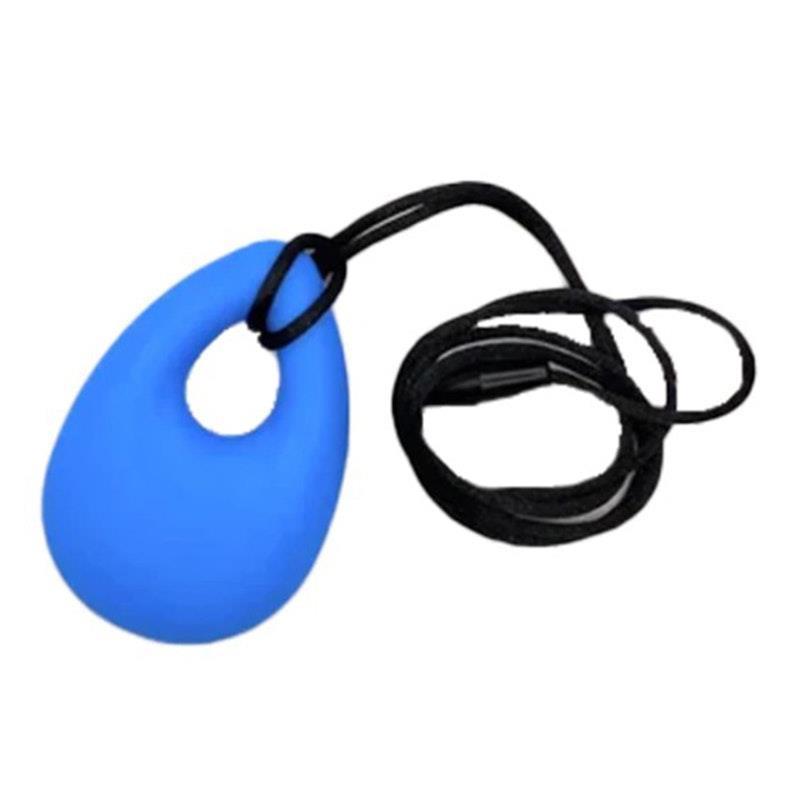 Load image into Gallery viewer, Sensory Safari Sensory Necklace Tear Drop Light Blue
