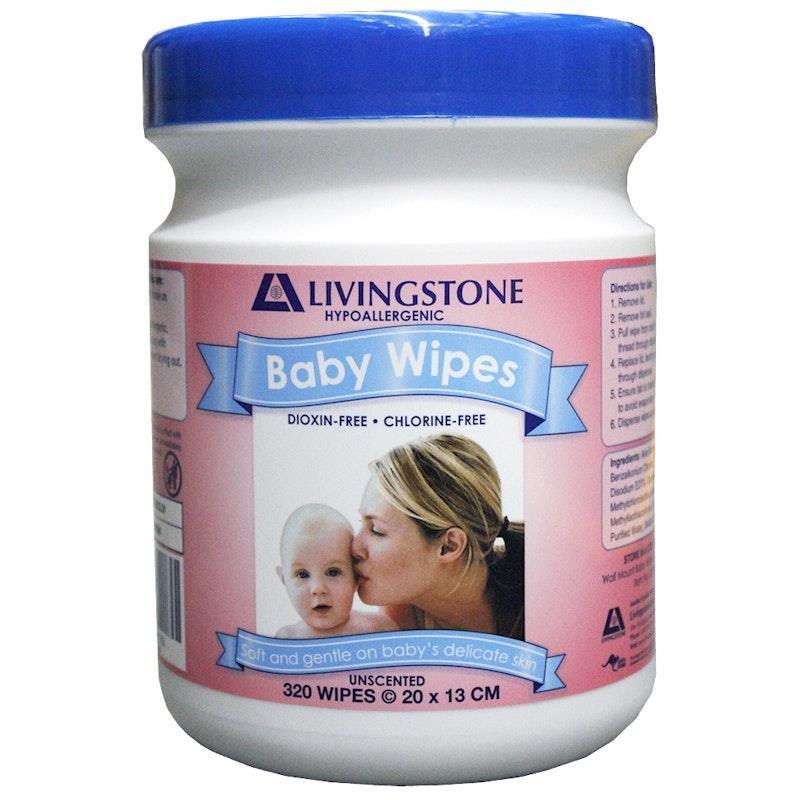Load image into Gallery viewer, Livingstone Baby Wipes Mild Scent 20 x 13 cm 320 Pieces/Tub
