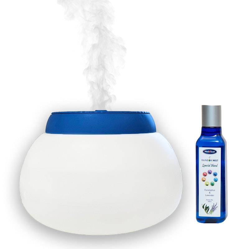 Load image into Gallery viewer, MedeScan Warm Steam Vaporiser + Special Blend Aroma Oil Bundle
