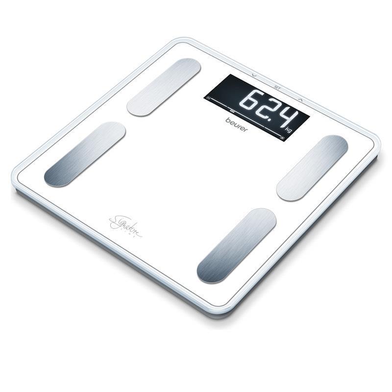 Load image into Gallery viewer, Beurer BF400W Digital Glass Body Fat Scale: Signature Line White 1unit
